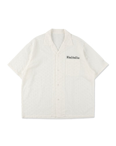 Cotton lace S/S shirt