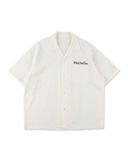 Cotton lace S/S shirt