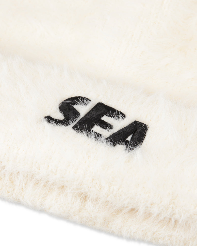 shaggy knit cap