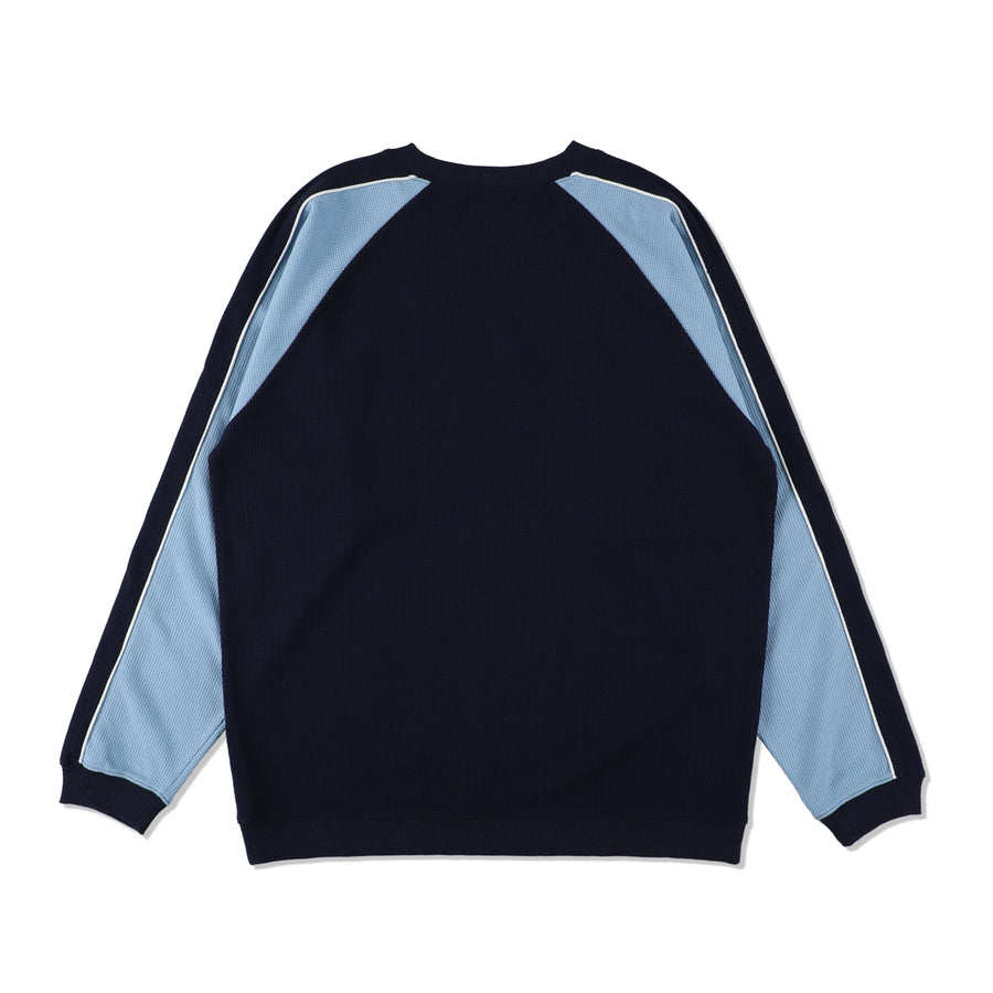 Motion Logo L/S Waffle Tee / NAVY