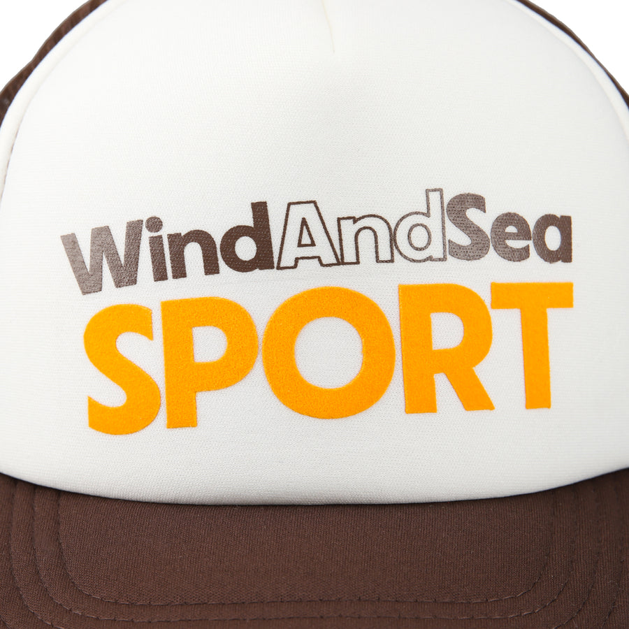 WDS SPORT LOGO MESH CAP / BROWN