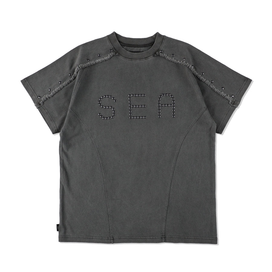 Sulfer Acid Studs C-off S/S Top / CHARCOAL