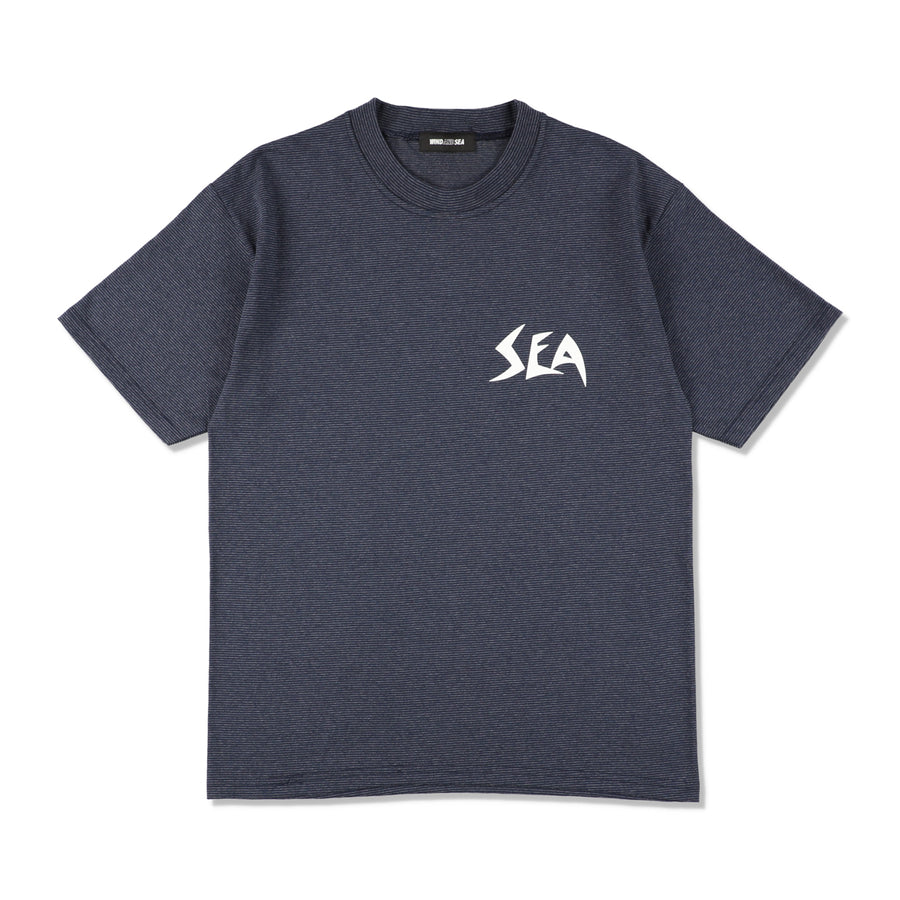 SEASIDAL Micro Stripe S/S Tee / NAVY