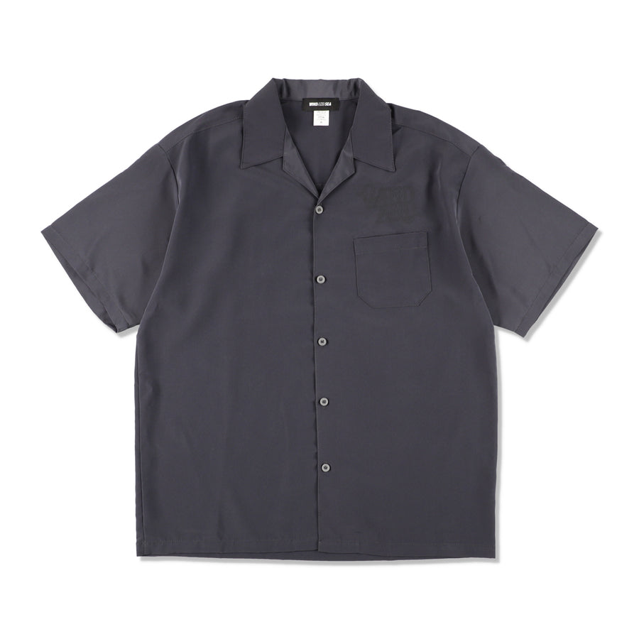 Evil Ways Open Collar S/S Shirt / CHARCOAL