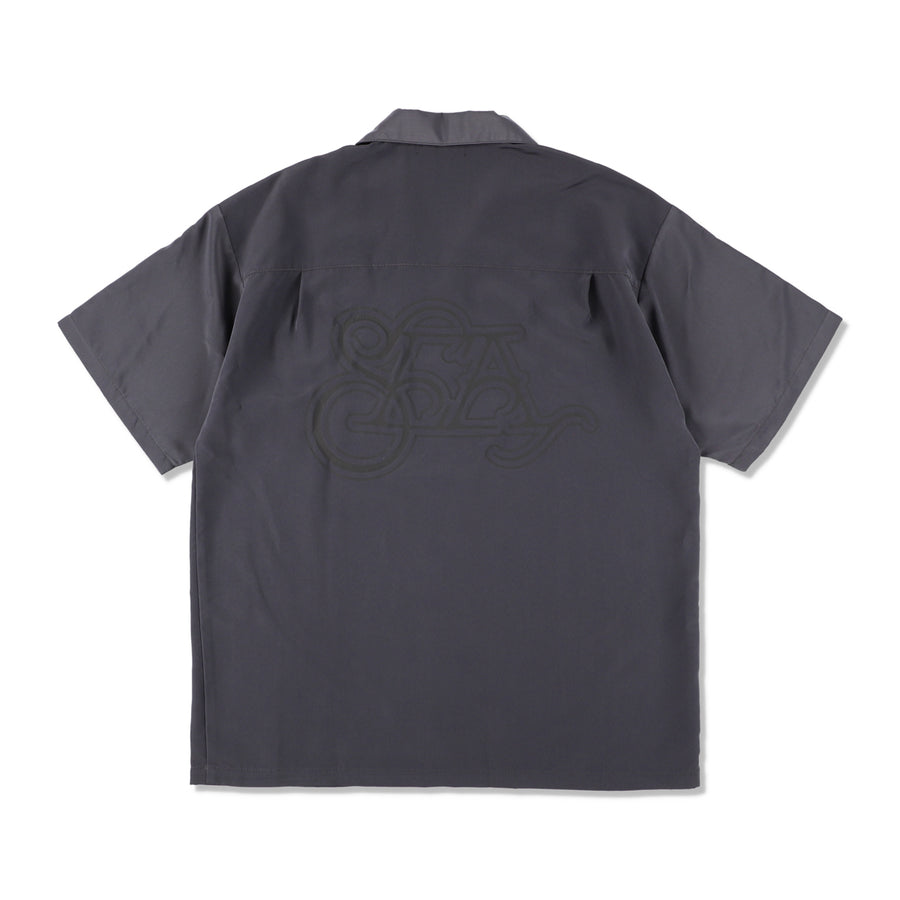 Evil Ways Open Collar S/S Shirt / CHARCOAL