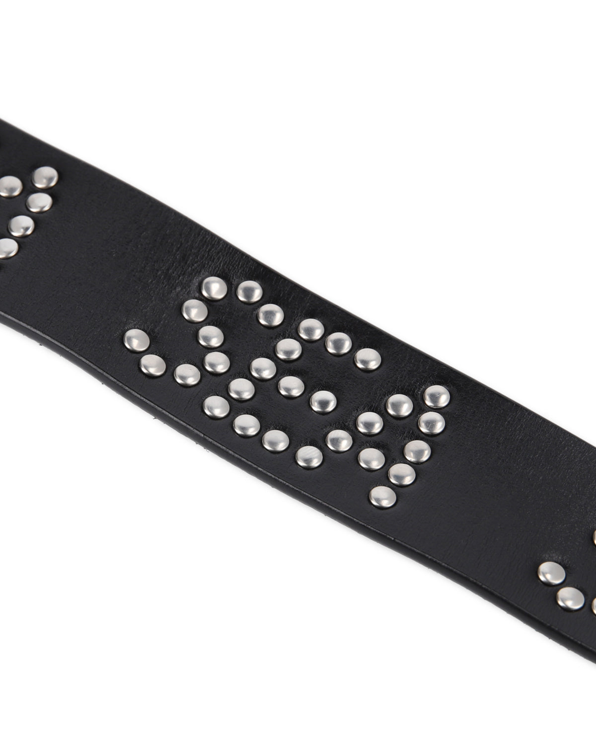 SEA STUDDED LEATHER BELT