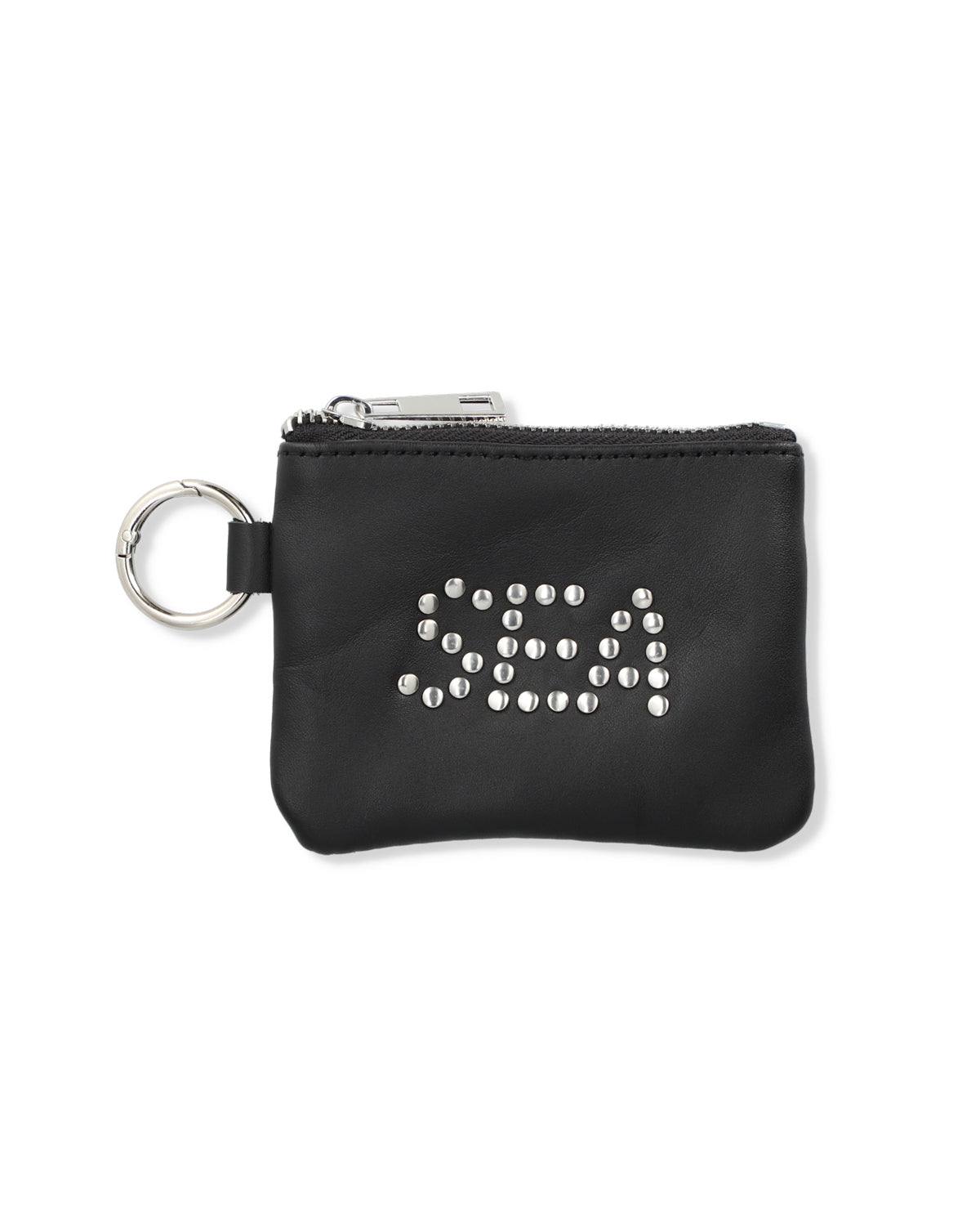 SEA STUDDED LEATHER COIN CASE