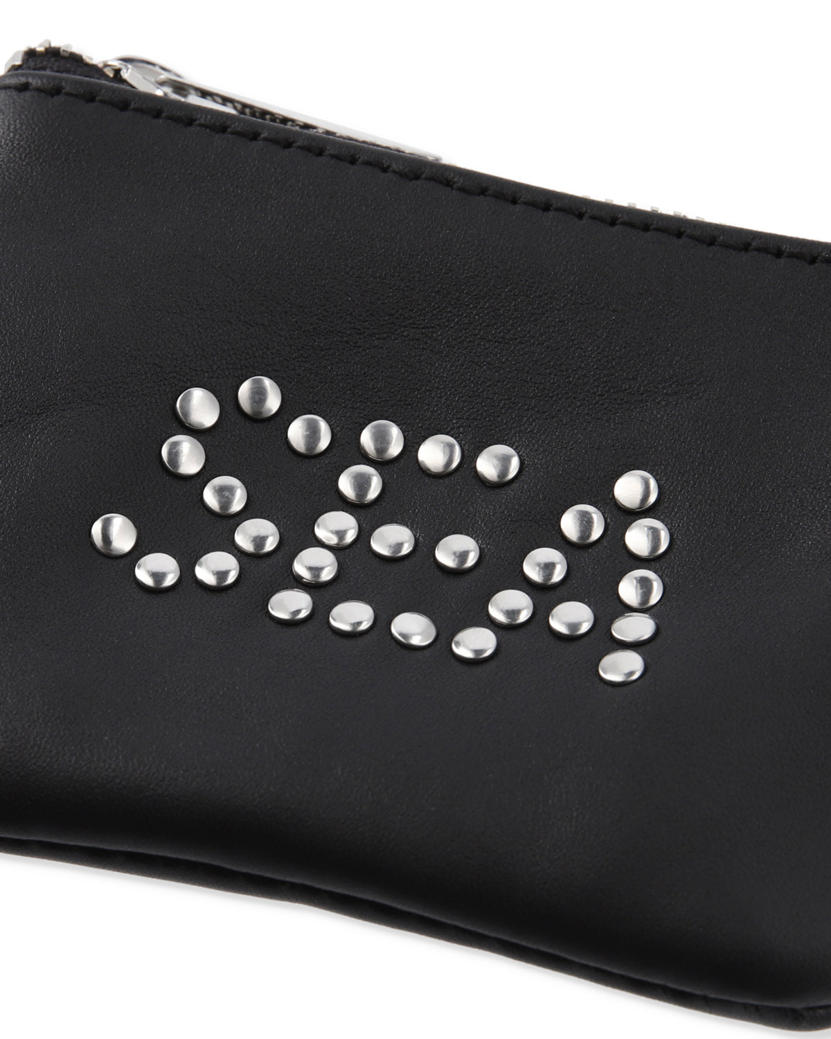 SEA STUDDED LEATHER COIN CASE