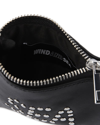SEA STUDDED LEATHER COIN CASE