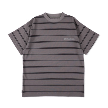 Thick Thin Stripe S/S cut-sewn / CHARCOAL