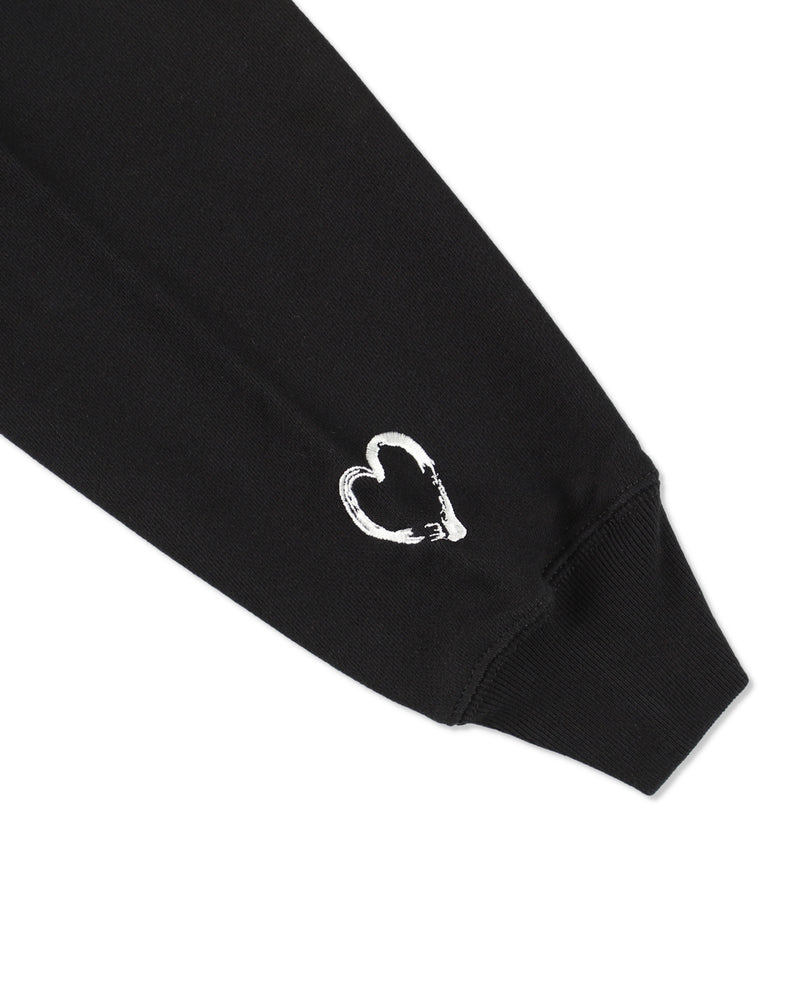 HEART LOGO HOODED SWEATSHIRT