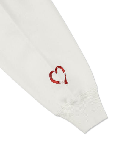 HEART LOGO HOODED SWEATSHIRT