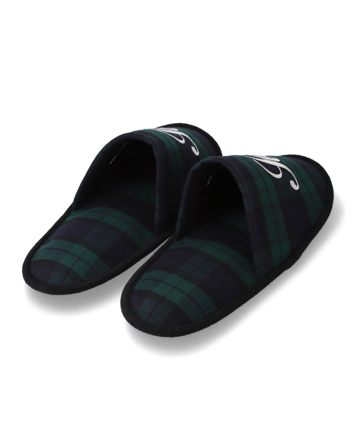 SCRIPT BLACK WATCH SLIPPER