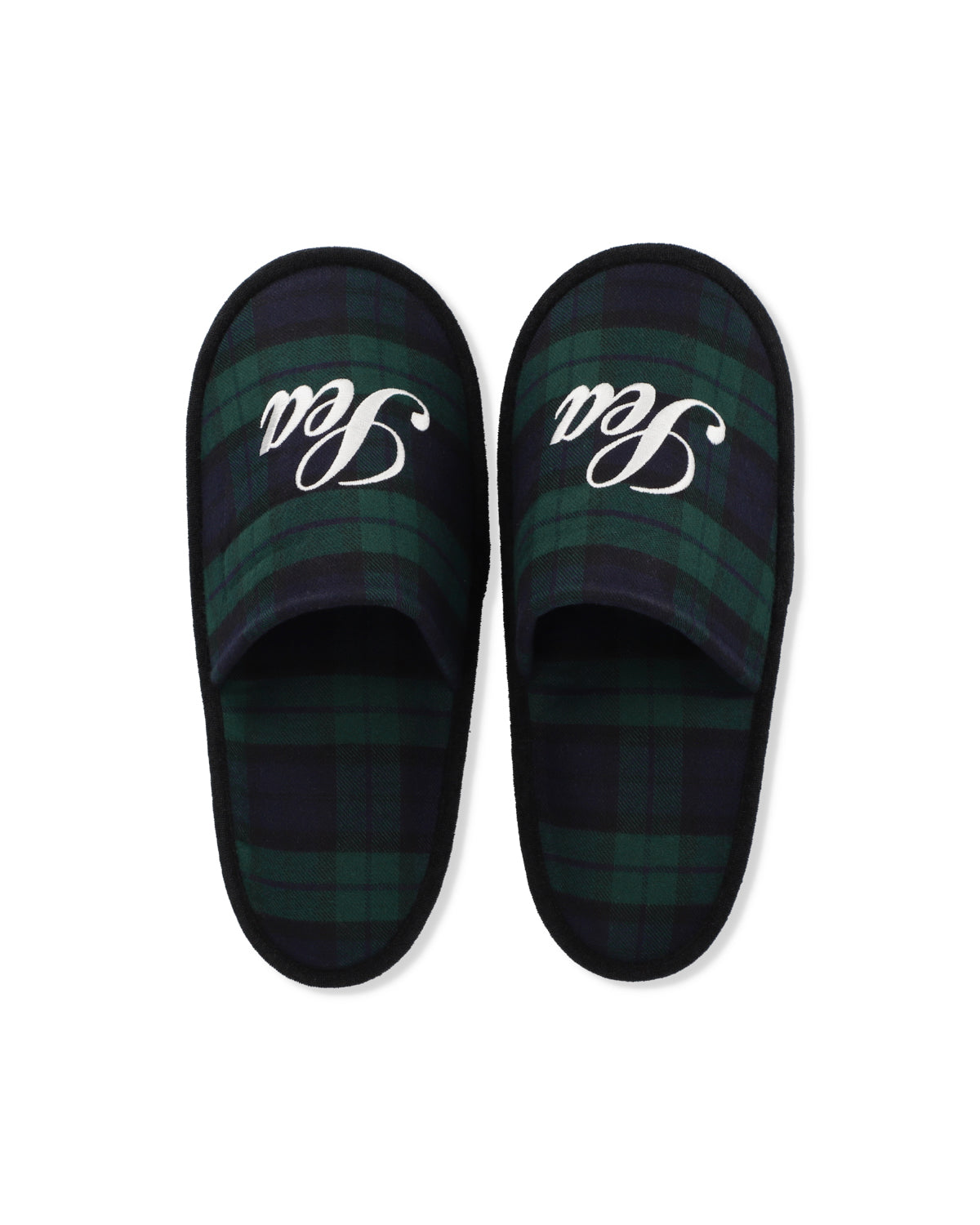 SCRIPT BLACK WATCH SLIPPER