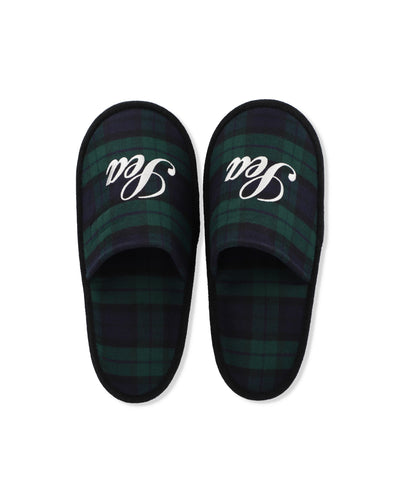 SCRIPT BLACK WATCH SLIPPER