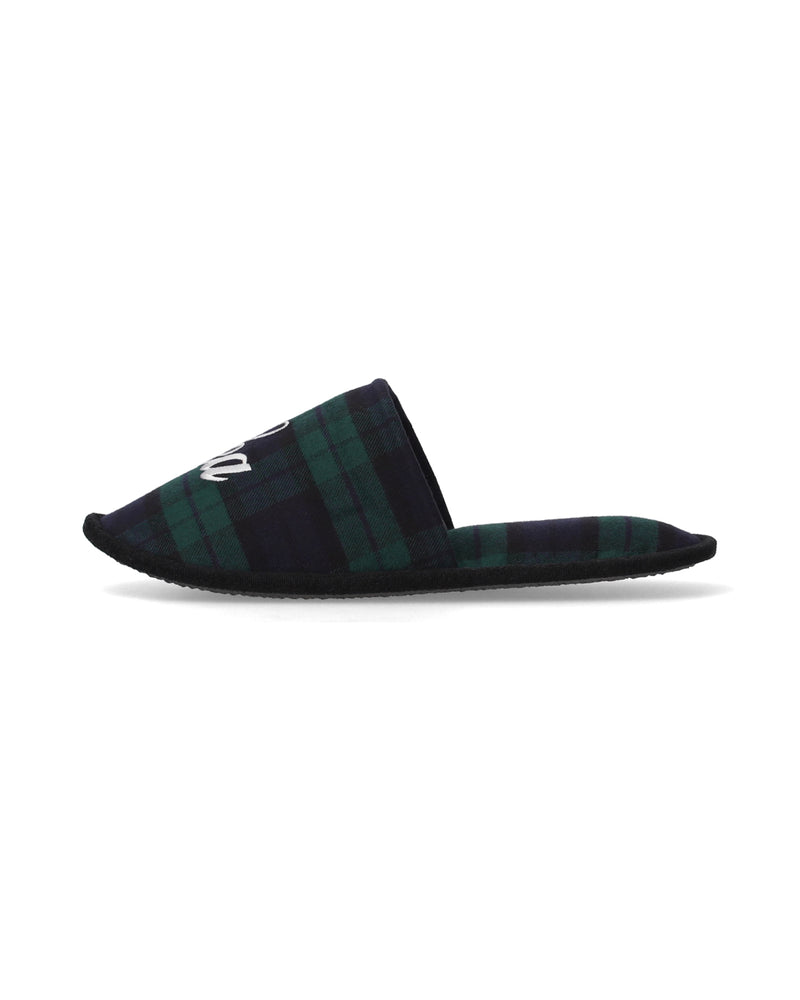 SCRIPT BLACK WATCH SLIPPER