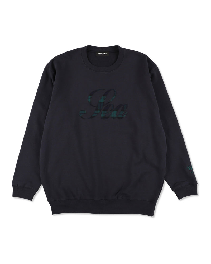 SCRIPT CREW NECK SWEATSHIRT