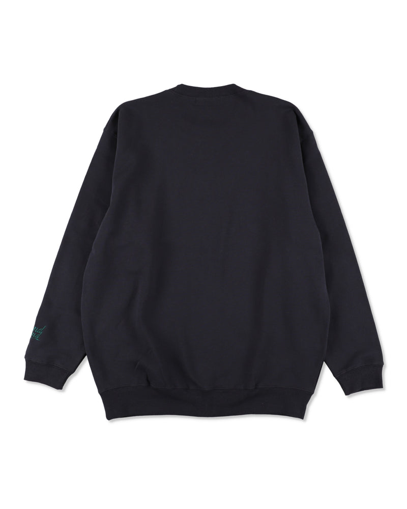 SCRIPT CREW NECK SWEATSHIRT