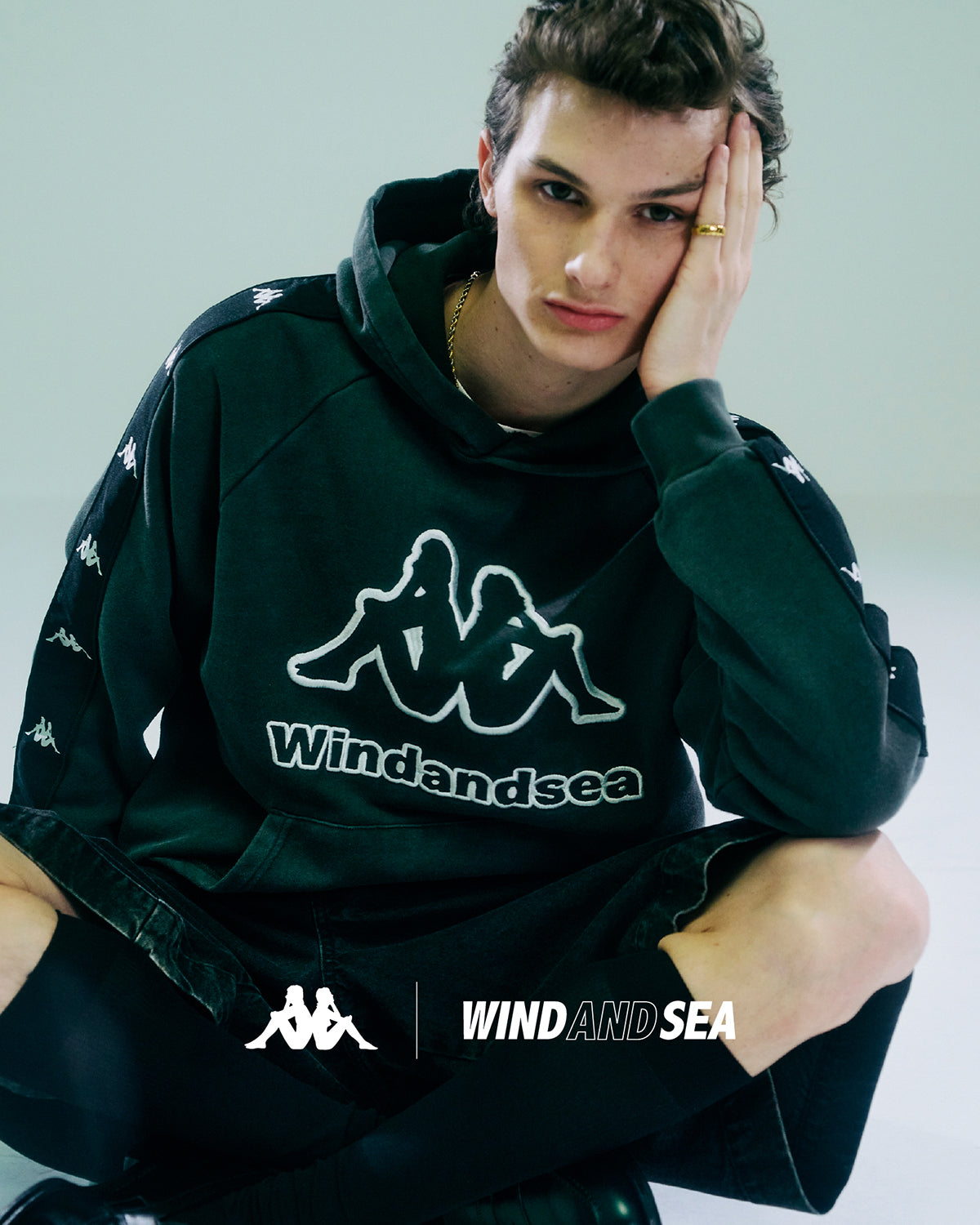 KAPPA x WDS HOODED SWEATSHIRT – WIND AND SEA