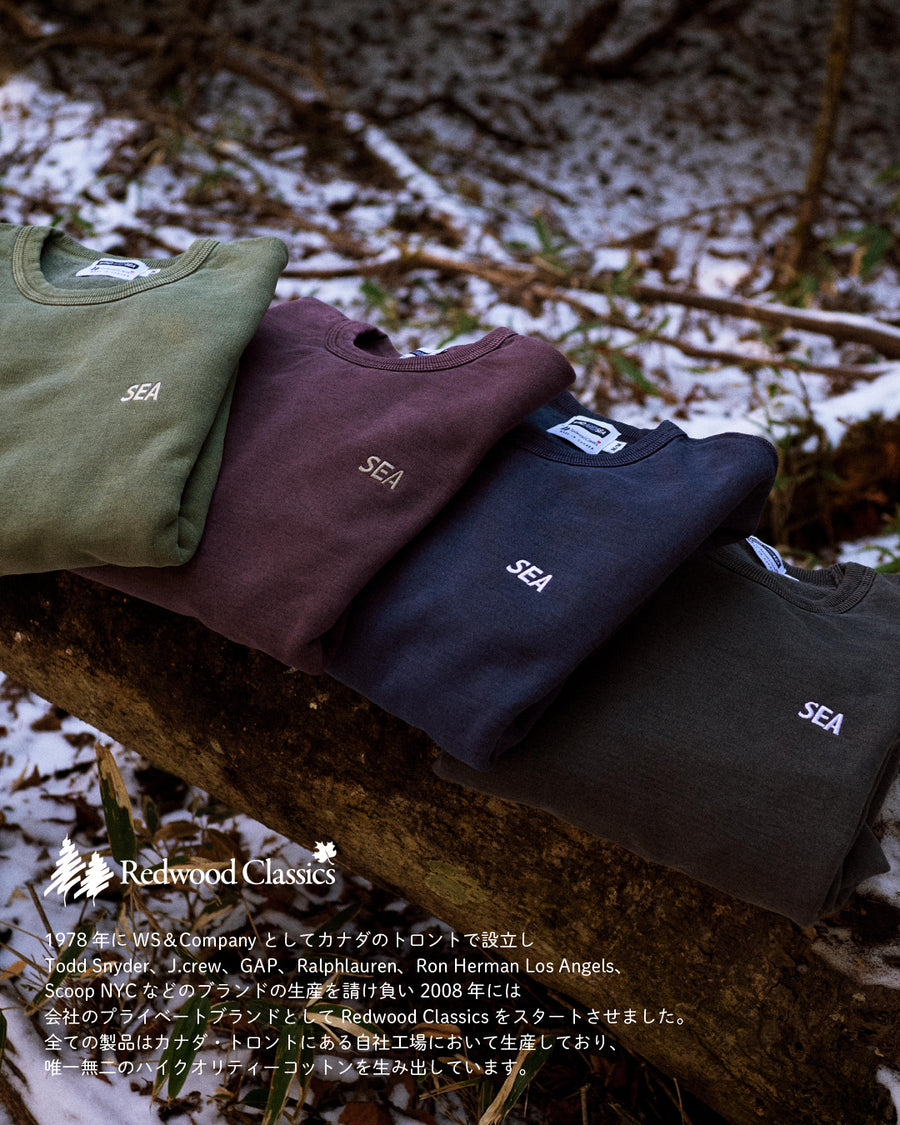 REDWOOD CLASSICS x WDS Pigment Polar Crewneck Sweatshirt / OLIVE_SAND