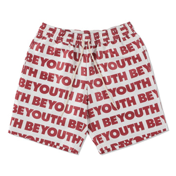 BE YOUTH (pattern) Shorts / Beige (PT-43)